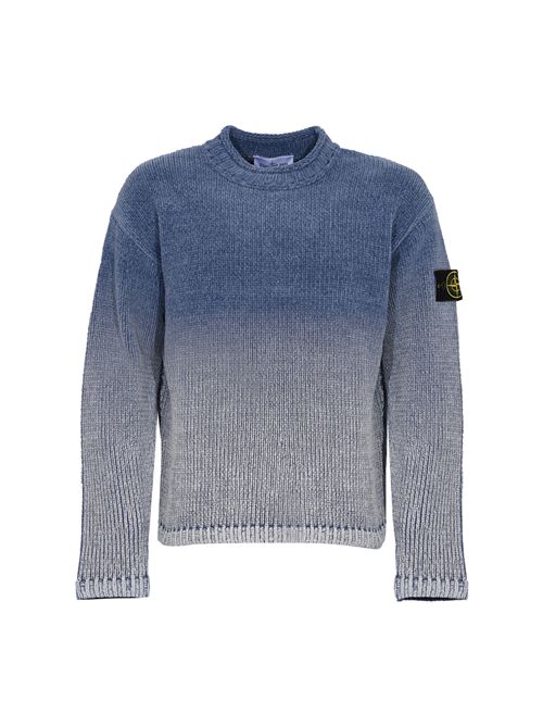 Maglione 5100003 in ciniglia di cotone con stampa degradé STONE ISLAND | 5100003S00Z7V0024